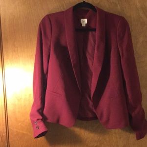 Loft deep red women's blazer